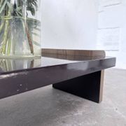 Art Deco coffee table in lacquer and brass
