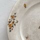 Round polychrome ironstone platter "Nella" by Jules Vieillard, Bordeaux