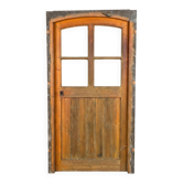 Old fir door, with frame