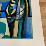 Lithograph signed "Albert Ferenz" Design 1950.