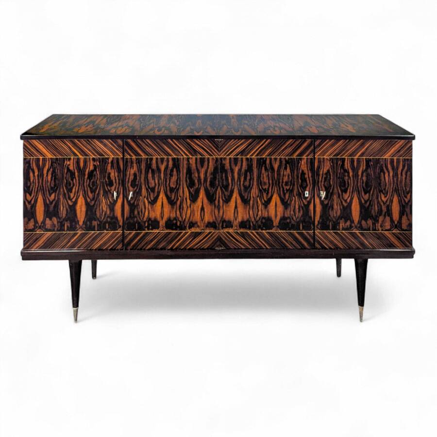 Art Deco enfilade in Macassar ebony from the 1960s.
