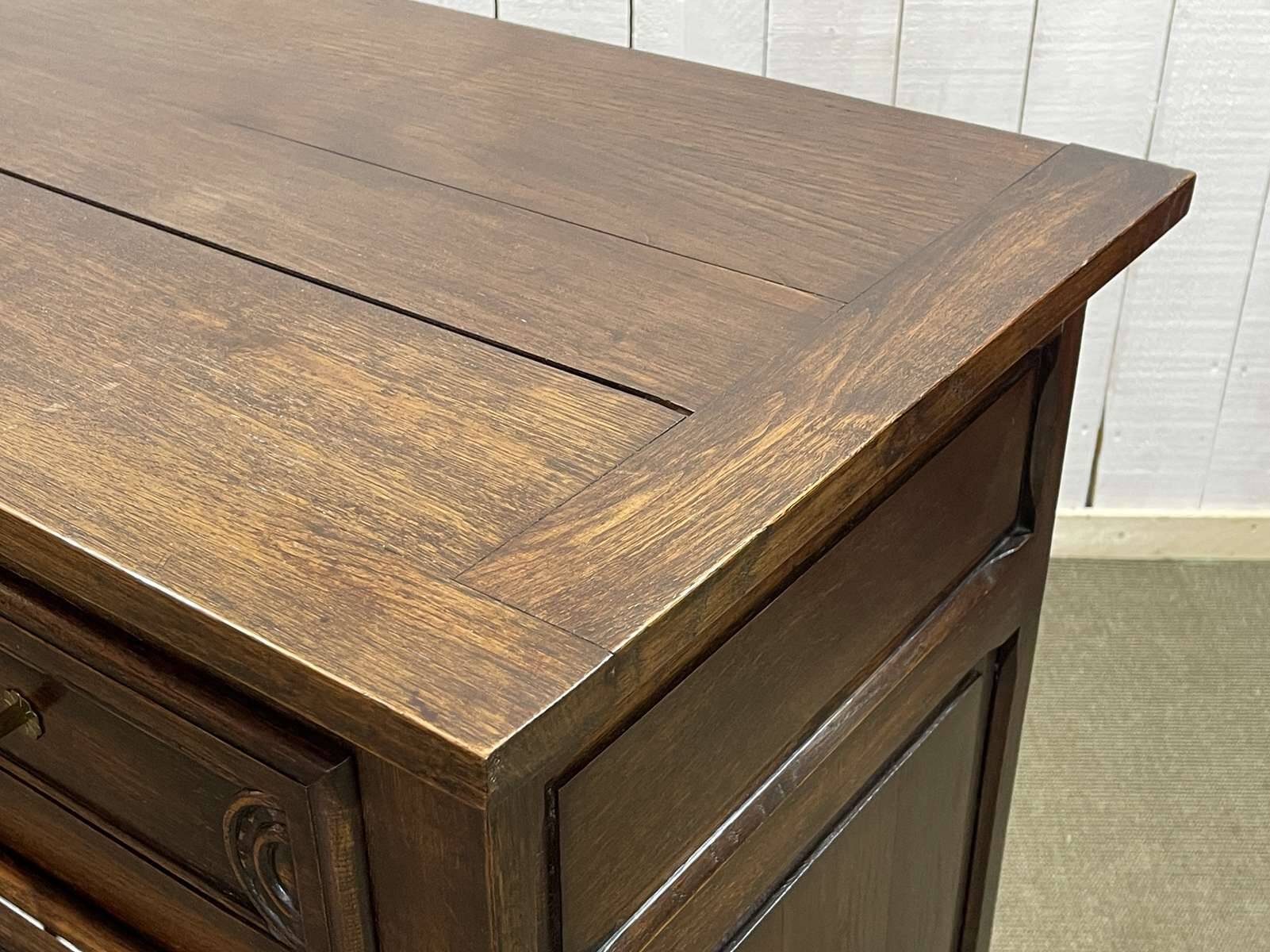 1950s oak sideboard in the style of Robert Micheau Vernez