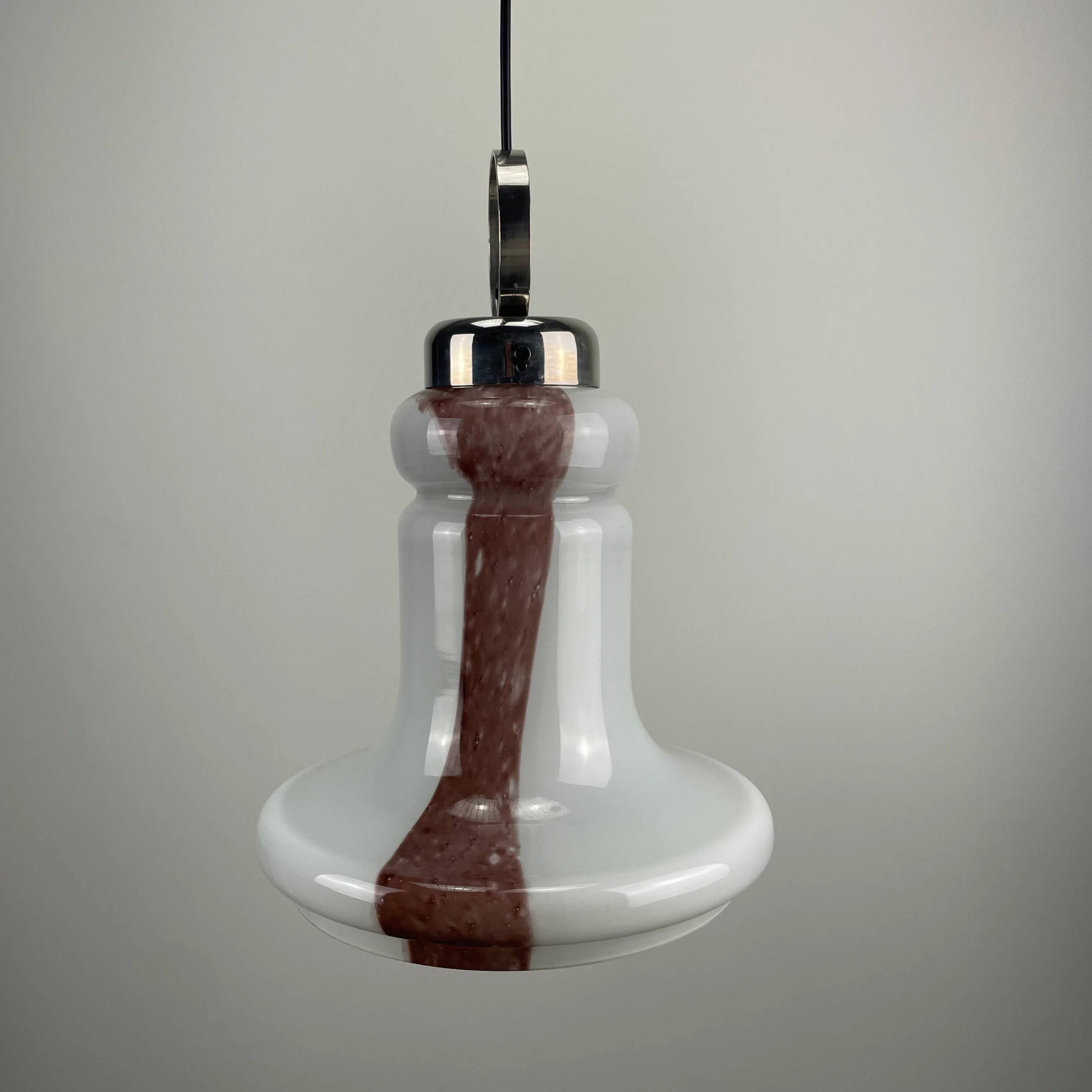 Trumpet-shaped suspension by Doria Leuchten 1960