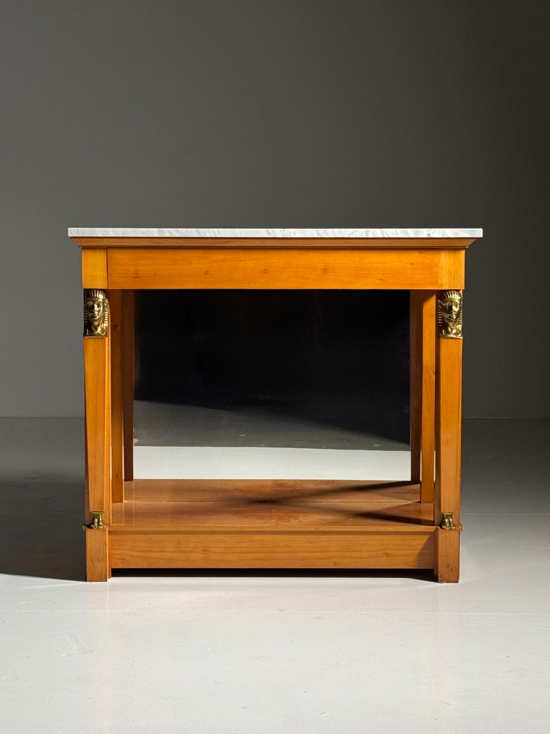 Empire style trumeau with marble top