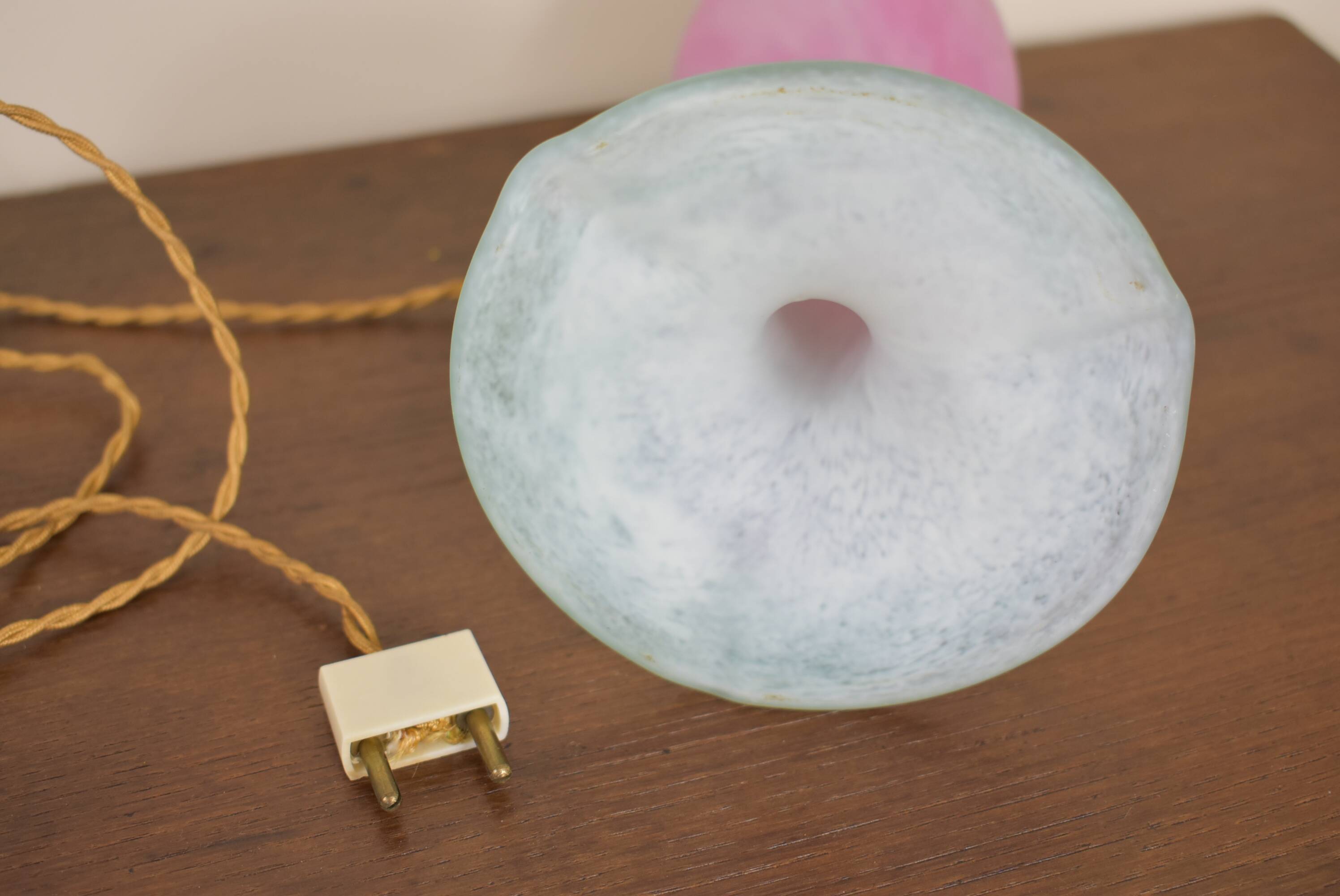 glass paste lamp foot by A. France