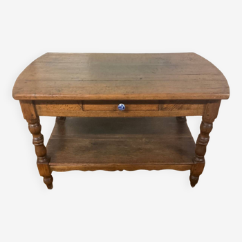 Old farm console in solid oak