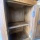 Rustic antique bedside table - country piece