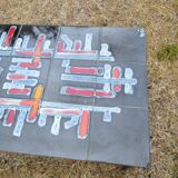 Ceramic iron coffee table ADRI Vallauris