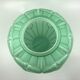 2 Art Deco vases in green opaline • Circa 1920/30