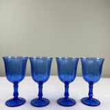 Blue stemmed glasses