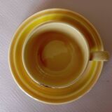 6 Gien "Sun" coffee cups