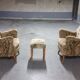 Pair of armchairs flower 50s