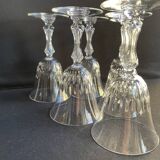 6 Saint Louis water glasses cut Lozère service stamped