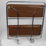 Desserte pliable marron