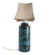 Black and Turquoise Ceramic Table Lamp by Avino Bagni, Italy, 1960s