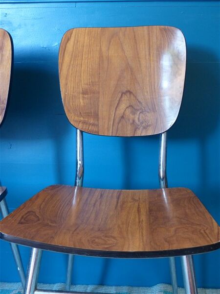Wooden formica chairs effect 70 wide folder