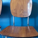 Wooden formica chairs effect 70 wide folder