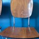 Chaises en formica effet bois 70 dossier large