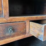 Chinese vessel cabinet 19th century in elm wood