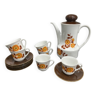 Service à café ou thé en porcelaine Seltmann Weiden K W.Germany Bavaria - années 70 Vintage