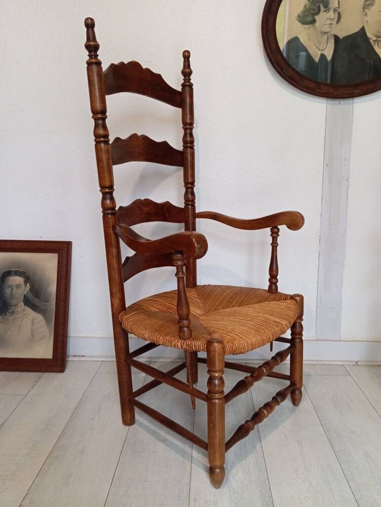 Pair of nursing or fireside armchairs