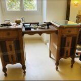 Dressing table with inlaid mahogany mirror - Philadelphia, 1925