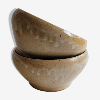 Serving bowl / terrine in enamelled sandstone.