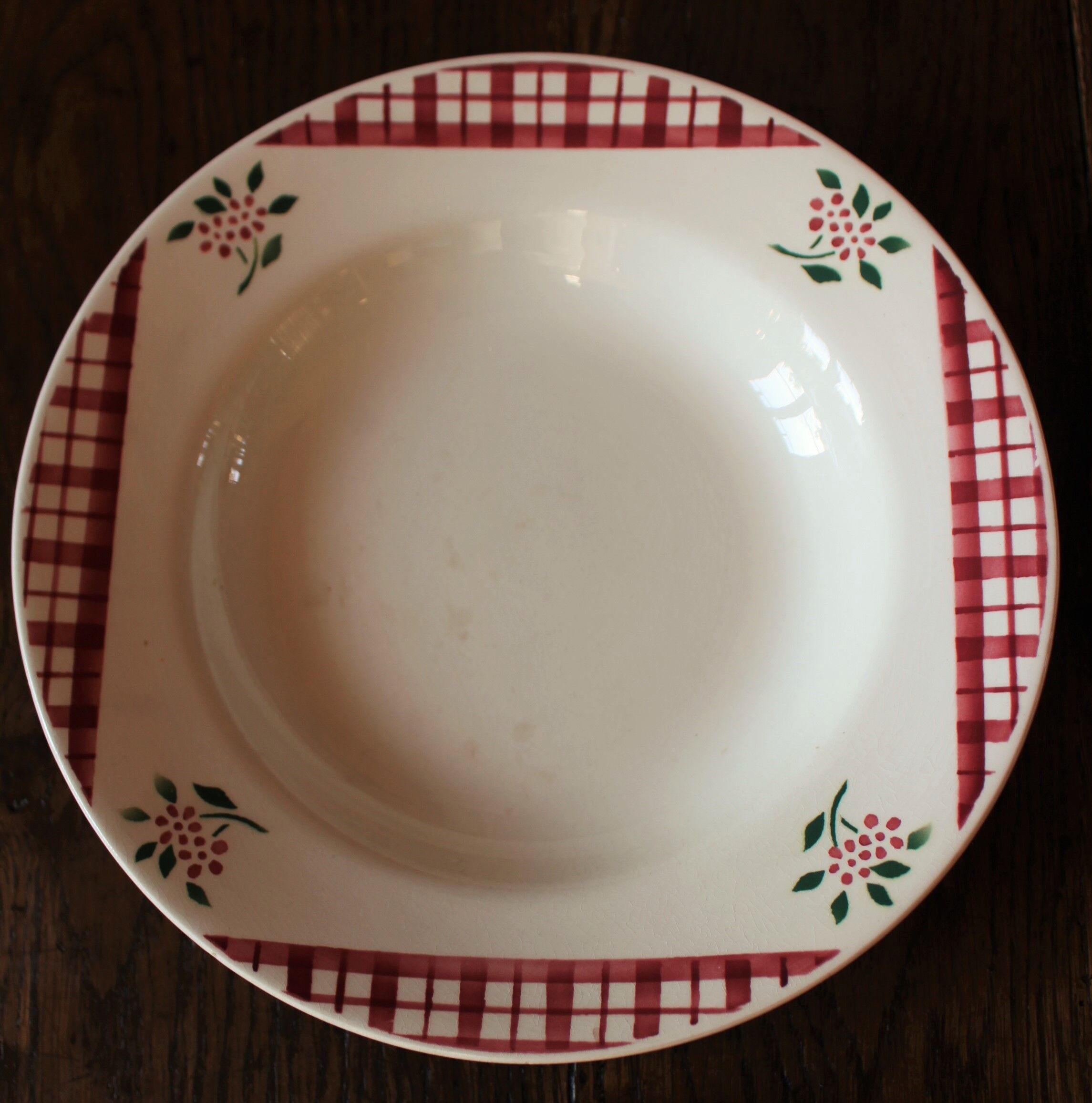 Lot 6 hollow plates Niger Digoin Sarreguemines