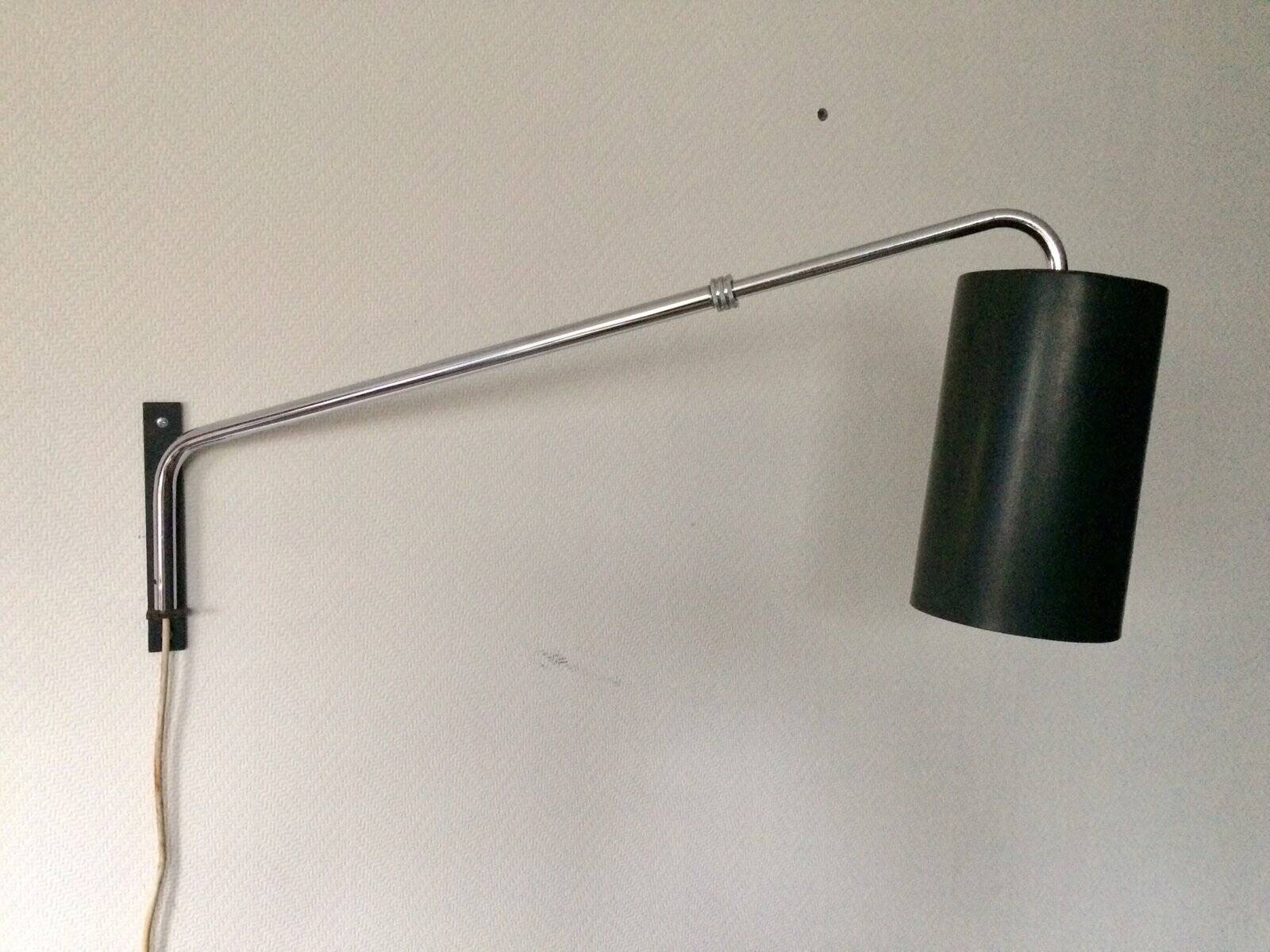 Mid-Century Extendable Cylinder Wall Lamp, 1960s