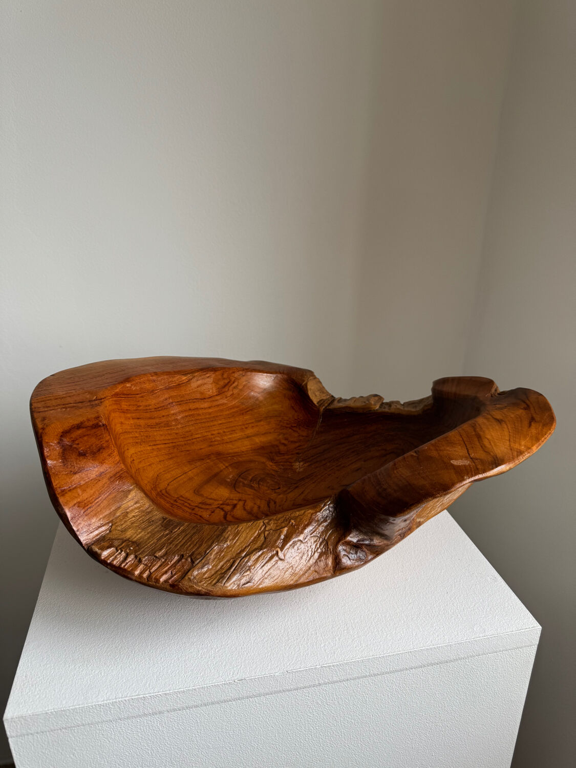 Organic Handcarved Large Teak Root Bowl