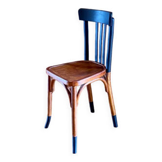 Ancienne chaise de bistrot baumann en bois courbé,