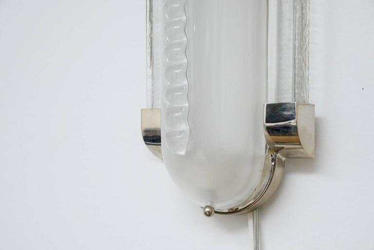 Pair of sconces in Murano glass art deco Italian style