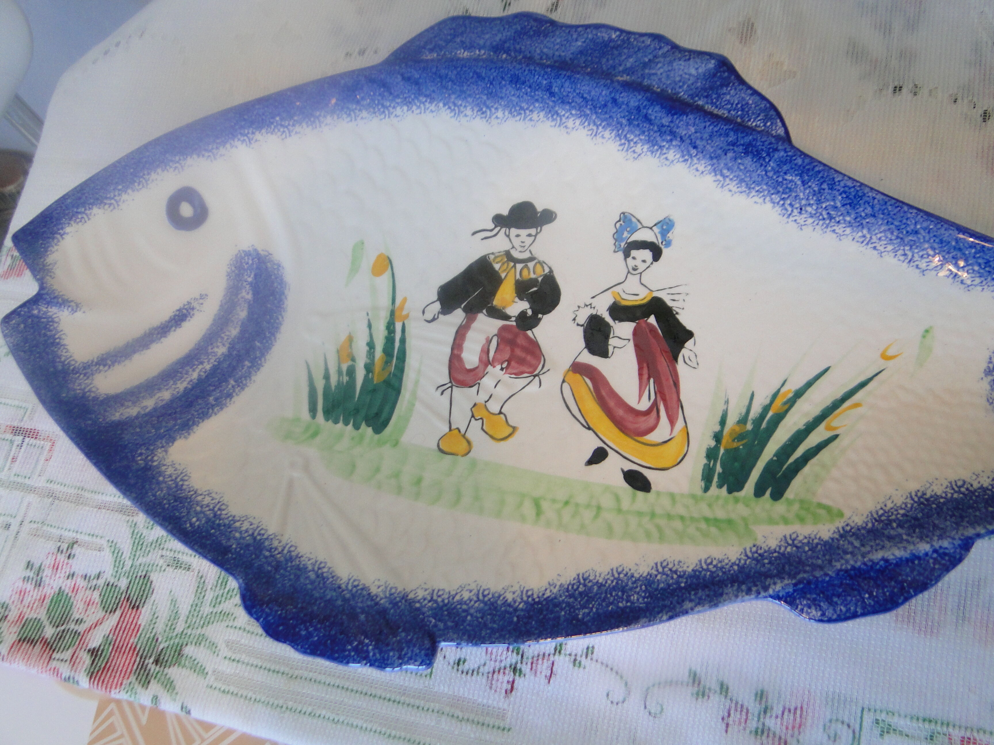 Ceramic fish dish mbfa pornic model cancale