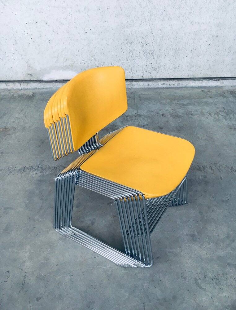 Max Stacker Conference & Office Chairs by Steelcase Strafor, 1980s, Set of 8