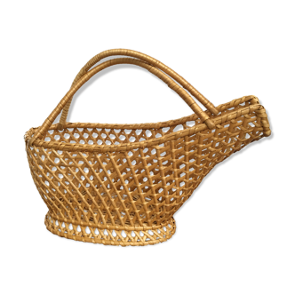 Caning rattan bottle holder