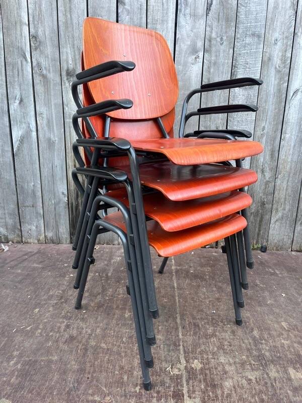 Vintage Kho Liang Ie industrial chair, Dutch design