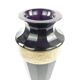 Art Deco vase, manganese glass, oroplastic, Czechoslovakia, 1930s