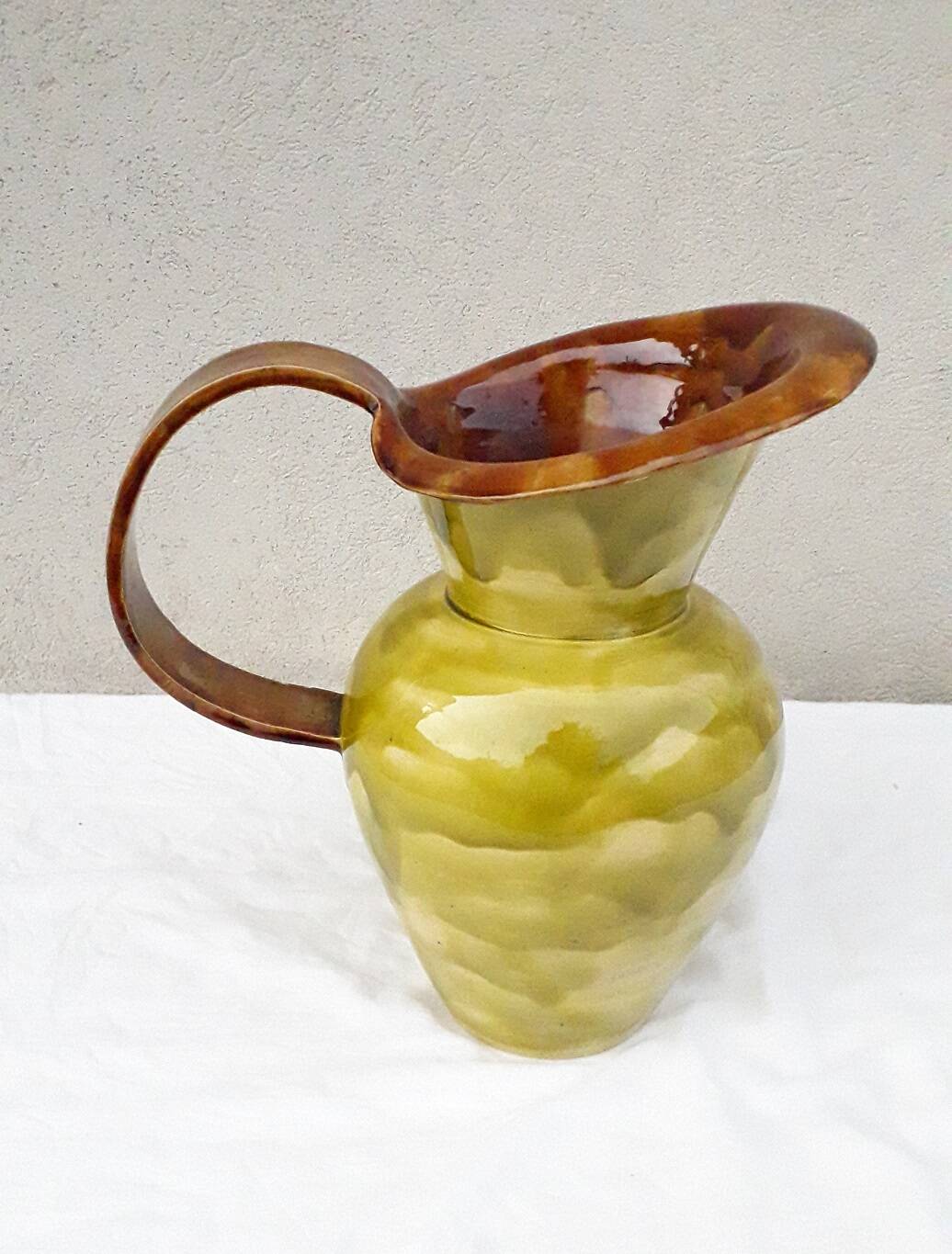 Ceramic pitcher vase from the 1950s.