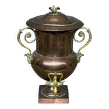 Antique samovar. Copper, solid bronze.