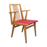 Fauteuil des années 1950 en bois de hêtre