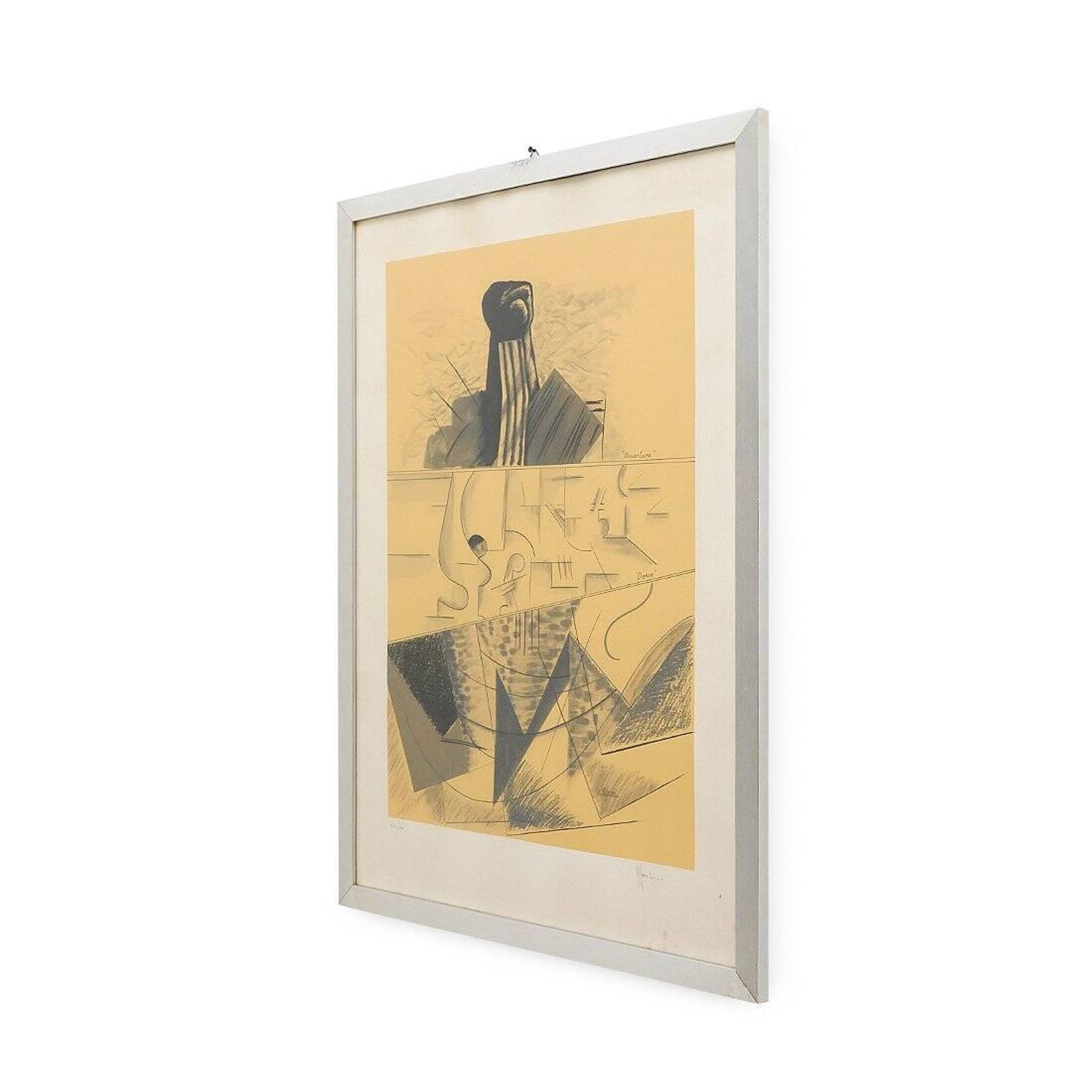 Aldo Mondino, Dance, colour lithograph on paper, 1970s