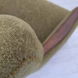 1960s, Danish armchair, original green furniture velour, ash wood