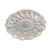 Cendrier en verre ciselé