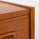 Petite commode en teck à 4 tiroirs, Danemark, années 1960