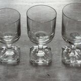 Villeroy and Boch crystal glassware set, square base model