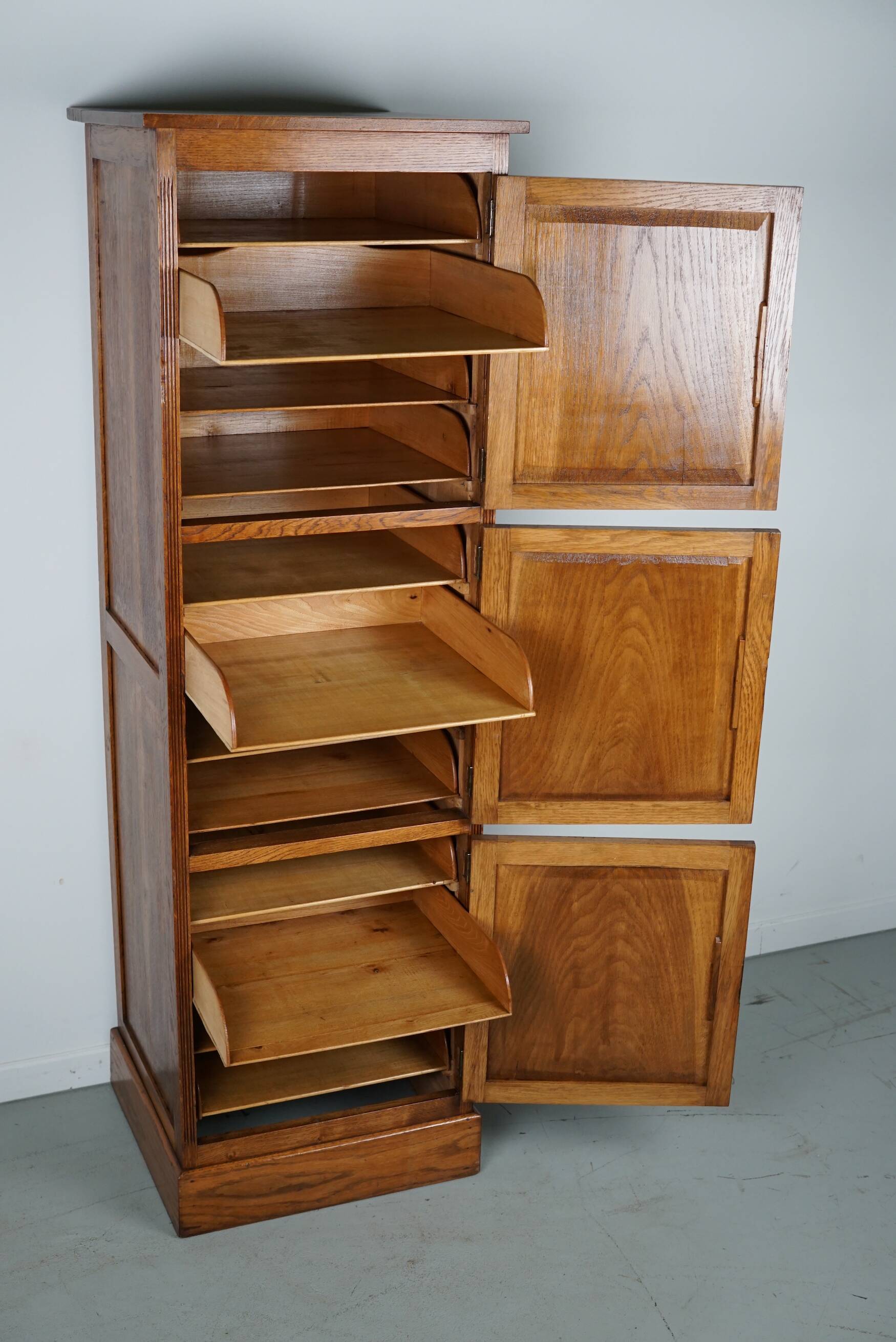 Antique Dutch Oak Locker / Filing Cabinet, 1920/30s