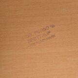 Danish side table with magazine holder by S.P. Jensen for BRDR Furbo, 1960s