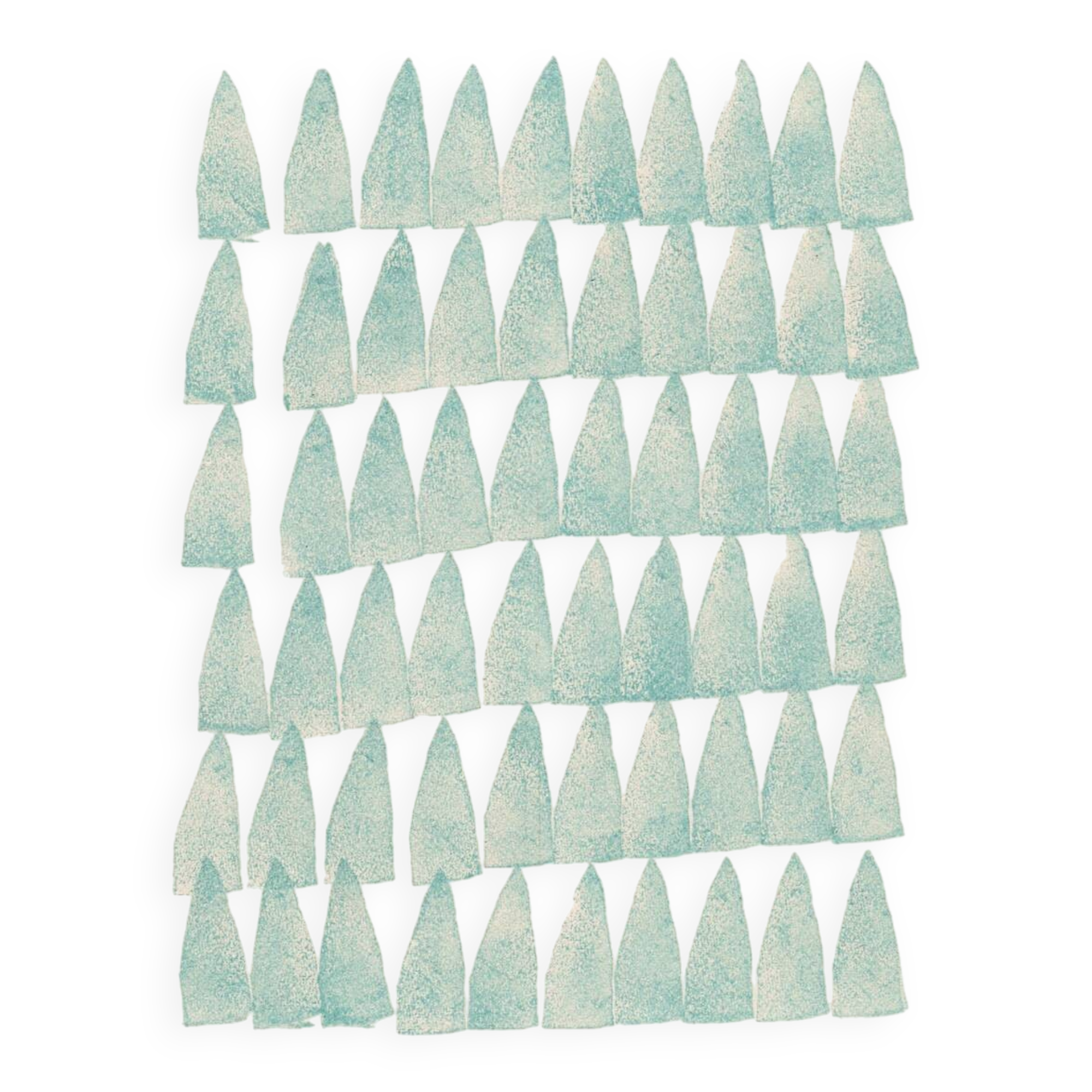 Abstract painting on B293 petrol blue paper signed Eawy