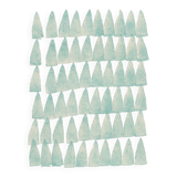 Abstract painting on B293 petrol blue paper signed Eawy