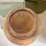 Vase or ceramic pitcher signed François Ré Vallauris 50s